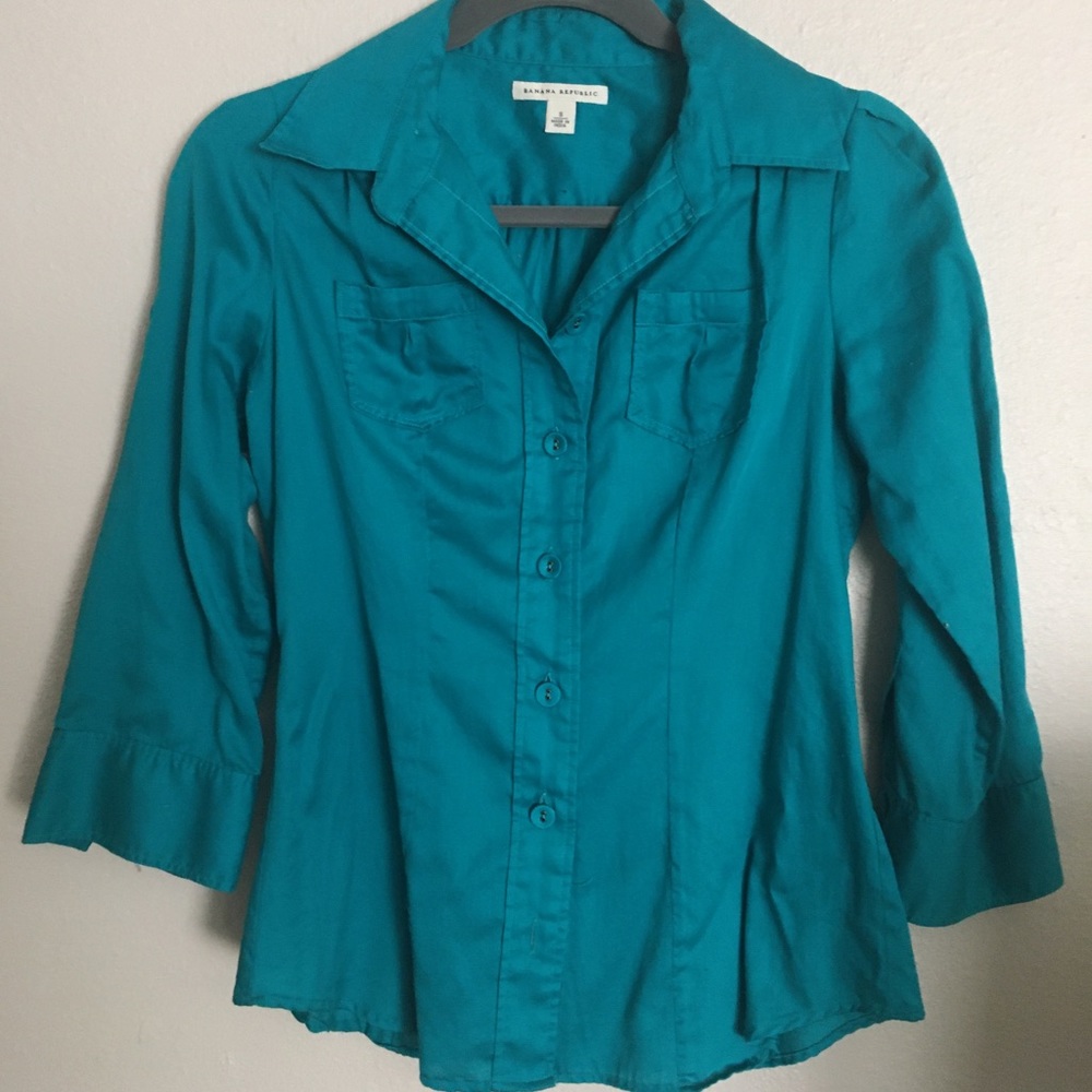 Banana Republic button down blouse small